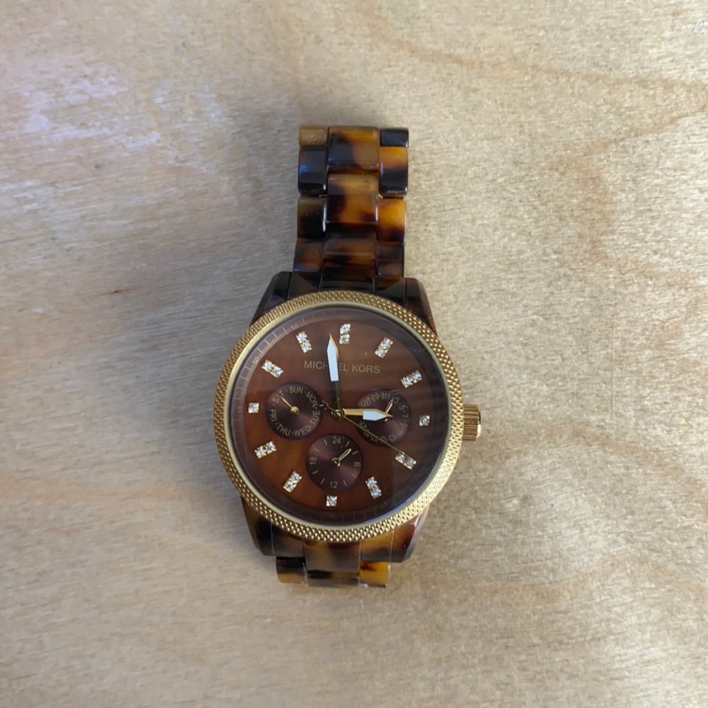 Michael Kota Tortoise Shell Watch - image 1